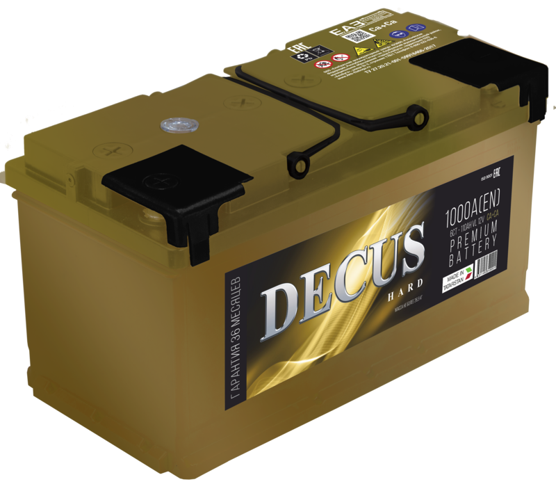 АКБ Decus 6CT-110R (золото)