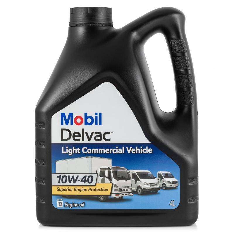 Масло Mobil Delvac LCV 10W40, 4л