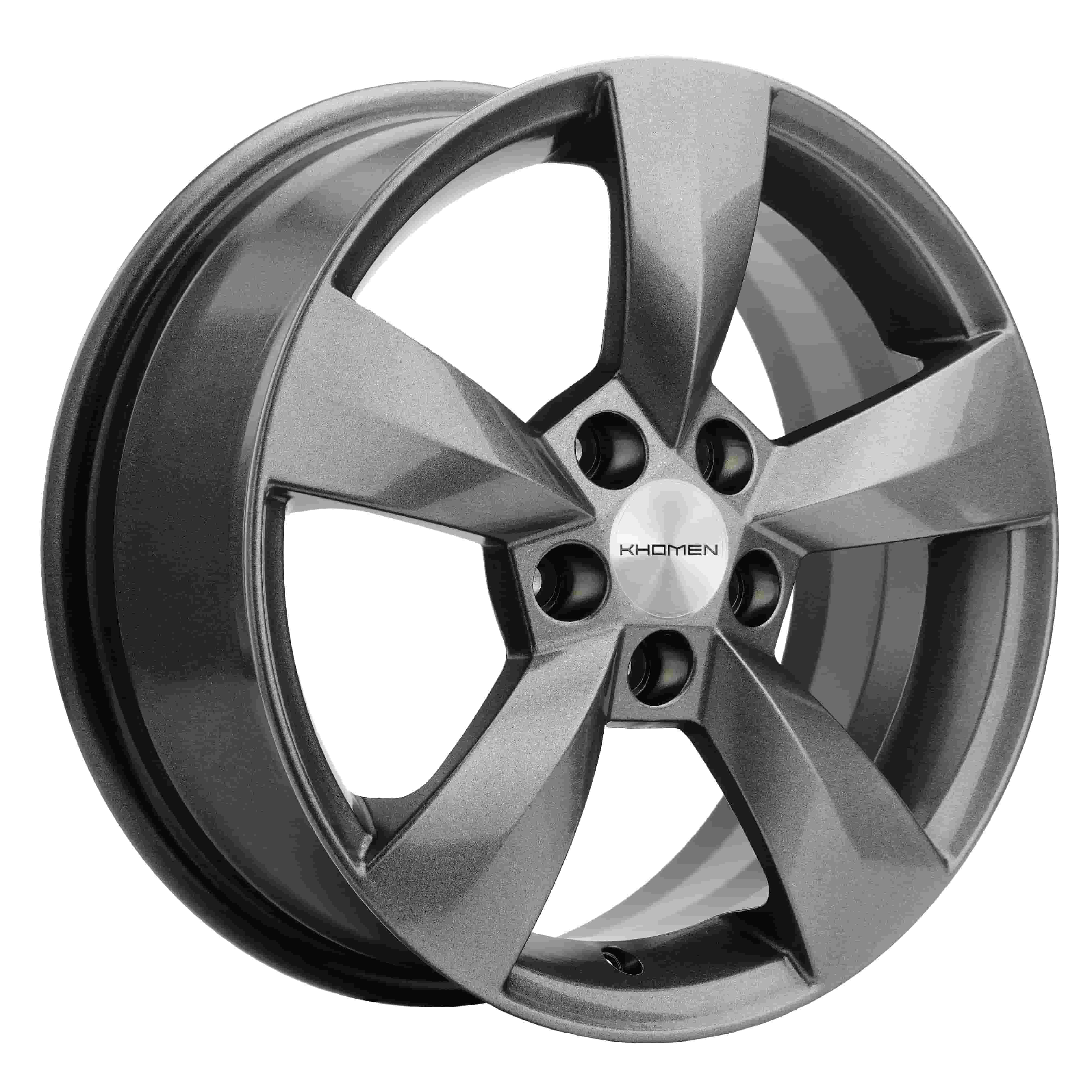 Диск KHW1504 (15_Skoda Fabia) 6,5*15 43 5*100 57,1 G-SILVER KHOMEN Wheels KHW100805