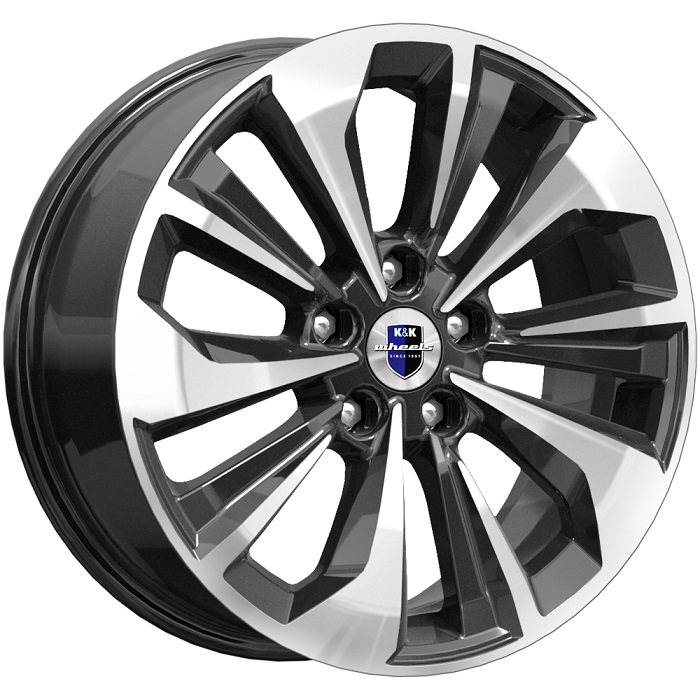 Диск Авиор 7*17 40 5*108 65,1 алмаз черный К&К (КС936-03) 76638