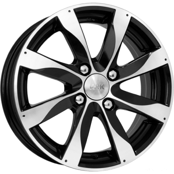 Диск Джемини 6*15 40 4*114,3 67,1 алмаз черный К&К (КС617-04) 14243