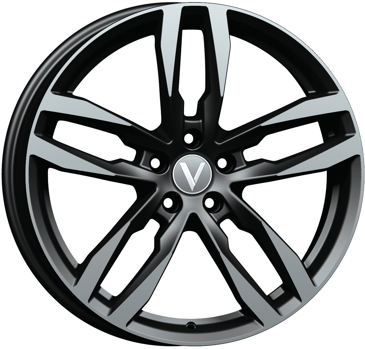 Диск B220 8*19 45 5*114,3 67,1 алмаз черный Vector 22009AB