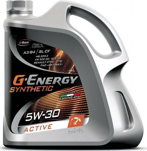 Масло G-Energy Synthetic Active 5W-30, 4л/3,416