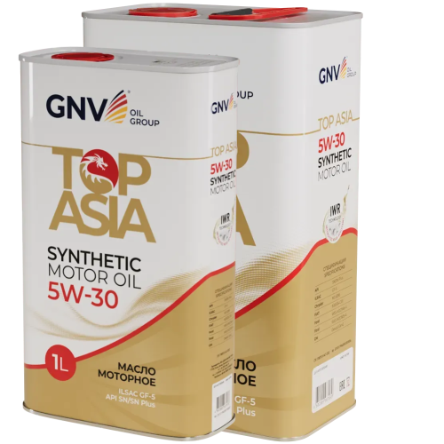Моторное масло GNV Top Asia 5W30 СИНТ SP/SN+ GF-6A/5 (Image box 4+1) 5 л